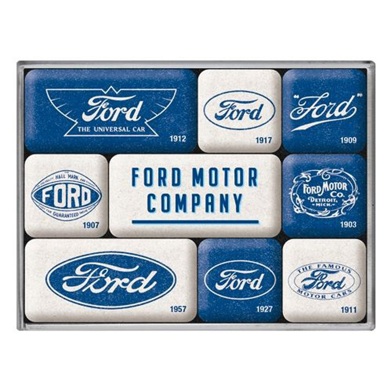 Nostalgic-Art 9-Piece Magnet Set Ford