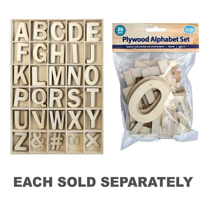 Plywood Alphabet Letter Set