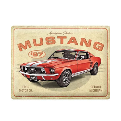 Nostalgic-Art Ford Mustang Large Sign