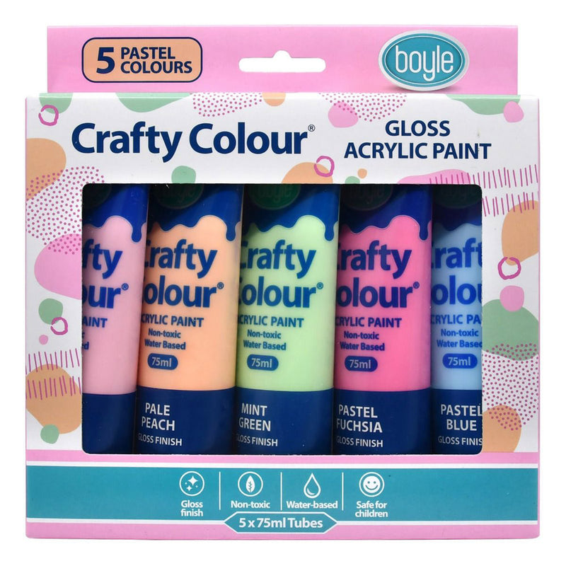 Crafty Colour 5-Pack Acrylic Paint