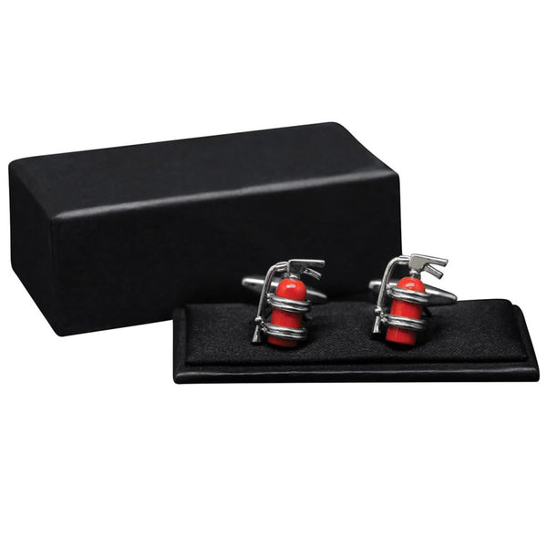 Fire Extinguisher Button Cufflinks