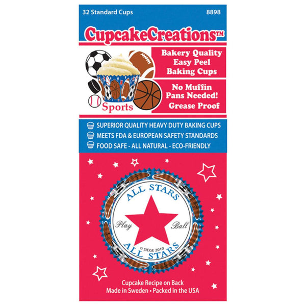 Standard All Stars Cupcake Cups 32pk