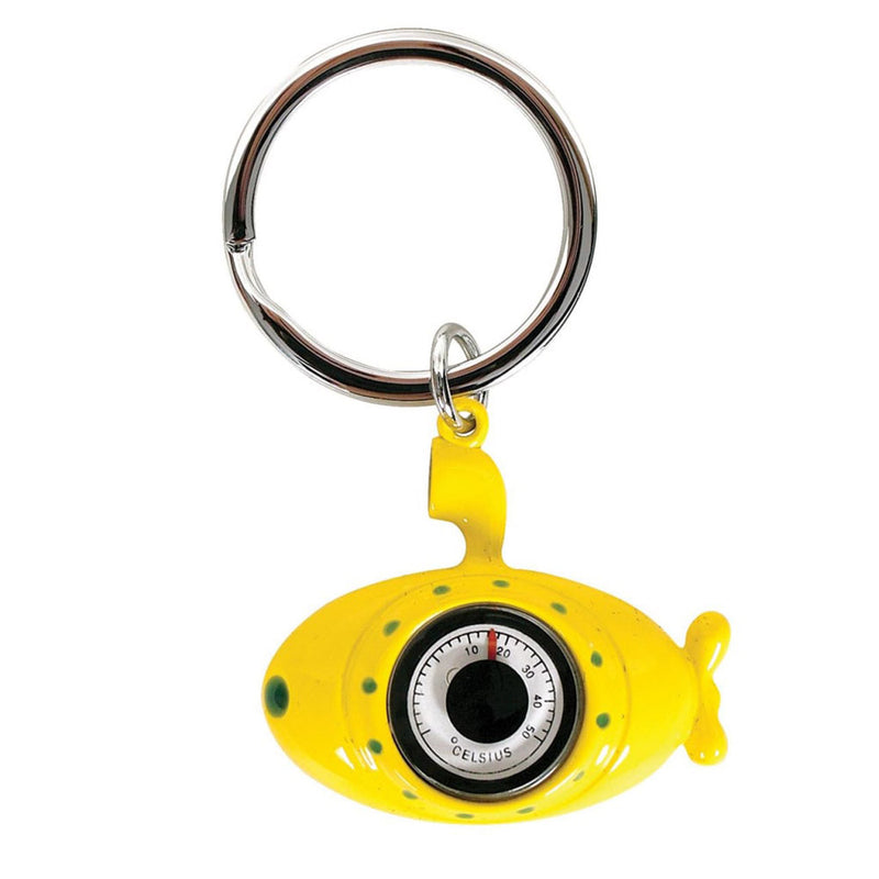 Submarine with Thermometer Keyring (Yellow)