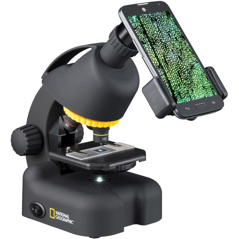 National Geographic 40â€“640x Microscope w/ Smartphone Adapter