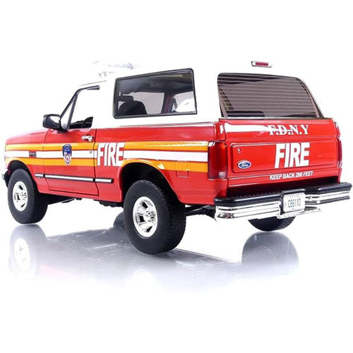 1996 FDNY Ford Bronco 1:18 Model Car