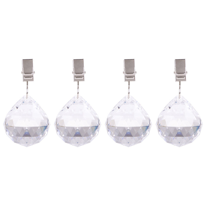 Pizzazz Acrylic Crystal Tablecloth Weights (Set of 4)