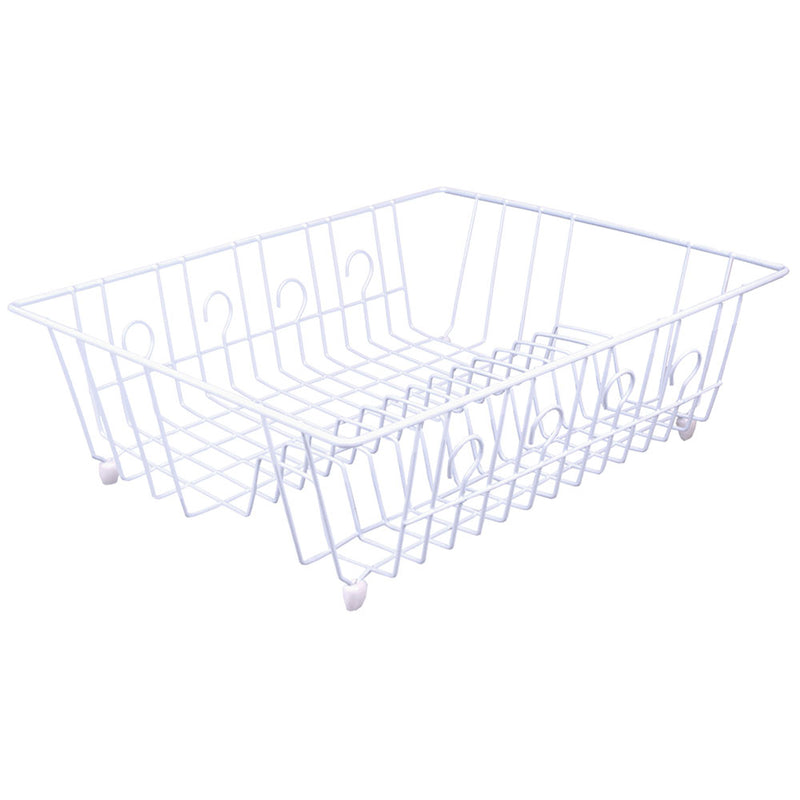 D.Line Plastic Wire Dish Drainer (White)