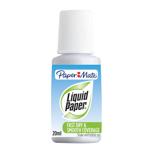 Paper Mate Liquid Paper Correction Fluid 20mL (Box of 12)