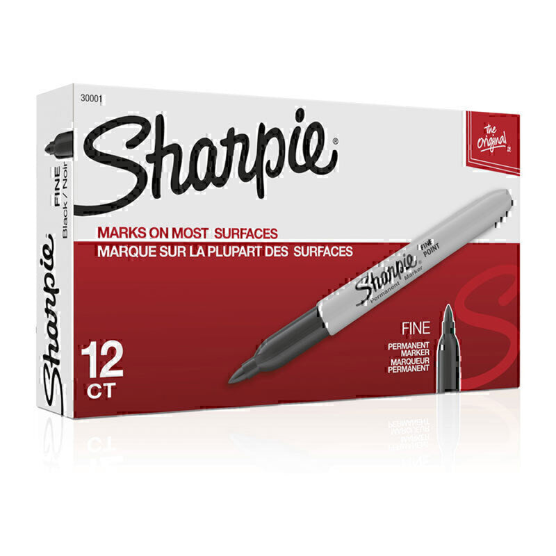 Sharpie Permanent Marker Fine 12pk