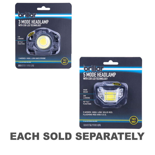 Brillar Headlamp with Cob LED