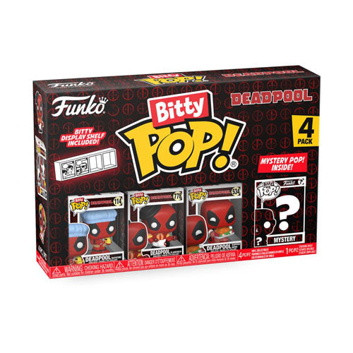 Deadpool Bathtime Bitty Pop! 4-Pack