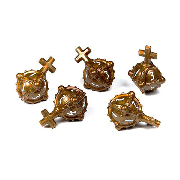 Cleric 5d4 Hallowed Hand Grenades Merciful Gold Dice Set