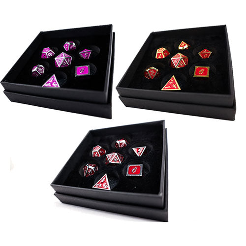 LPG Metal RPG Serif Dice Set