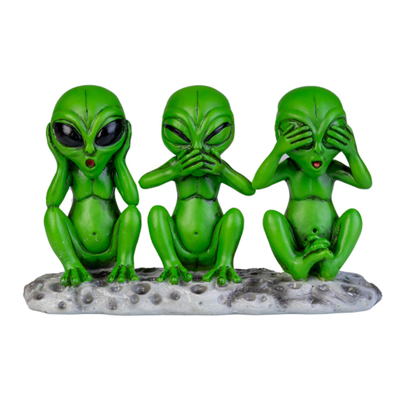 3 Wise Aliens Decorative Figurine