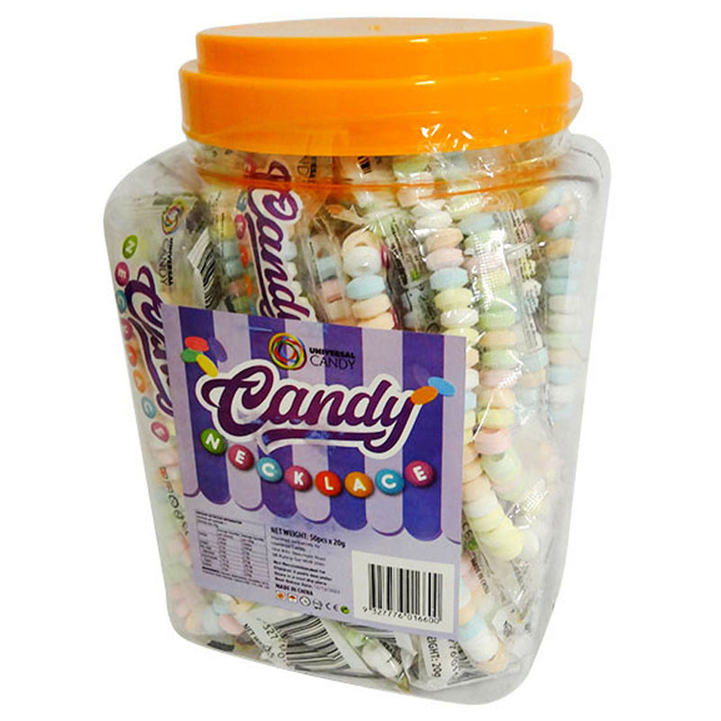 Candy Necklace Individually Wrapped (50pcs/Display)