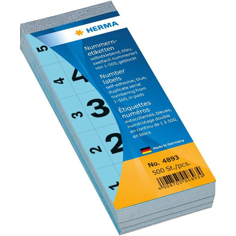 Herma Adhesive Number Blocks (28x56mm)