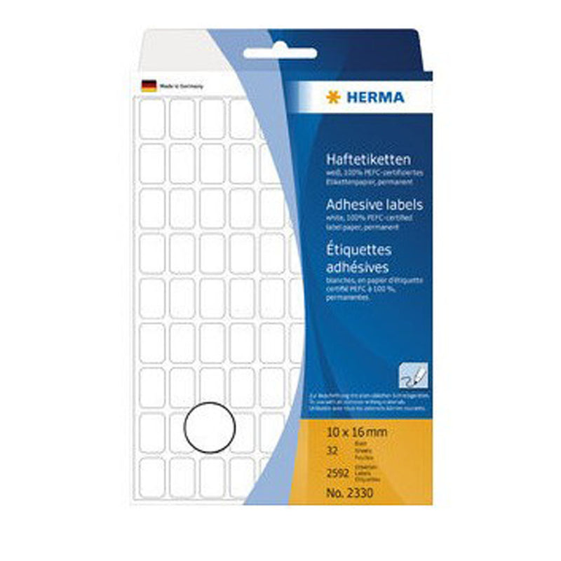 Herma Multi-Purpose Adhesive Labels 10mm (White)