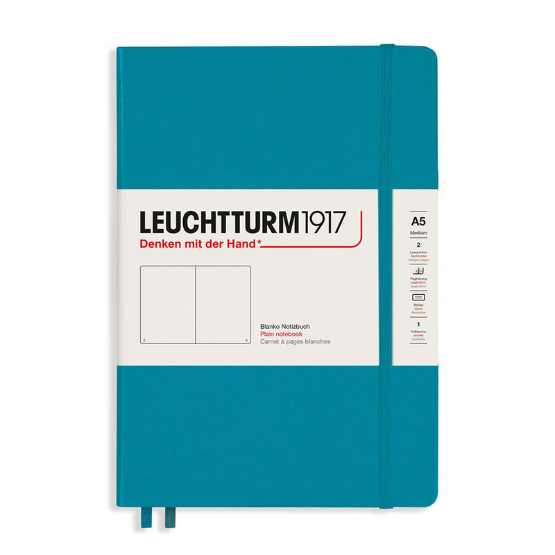 Leuchtturm Hardcover Plain Notebook A5 (Blue)