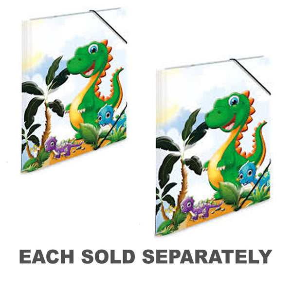 Herma Elasticated Cardboard Folder Cartoon Dinos