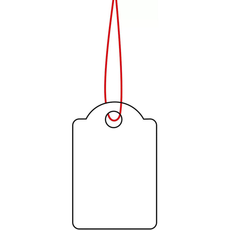 Herma Strung Marking Tags Red String 1000pc