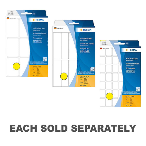 Herma Multipurpose Labels (Yellow)