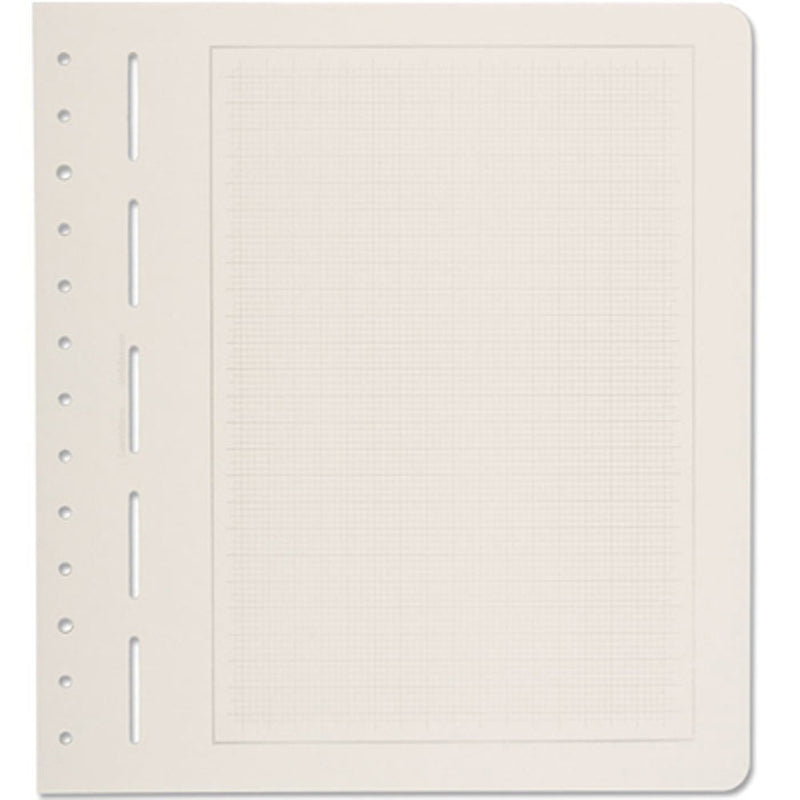 Leuchtturm Primus A Blank Grid Album Pages 50pk (Light Grey)