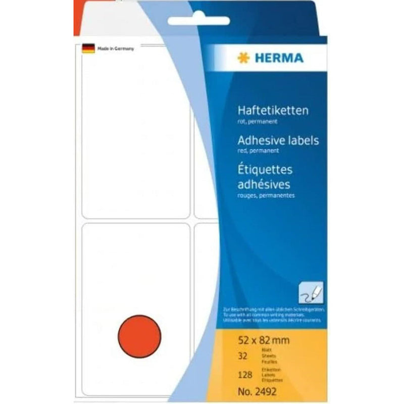 Herma Multi-Purpose Colored Labels (Red)