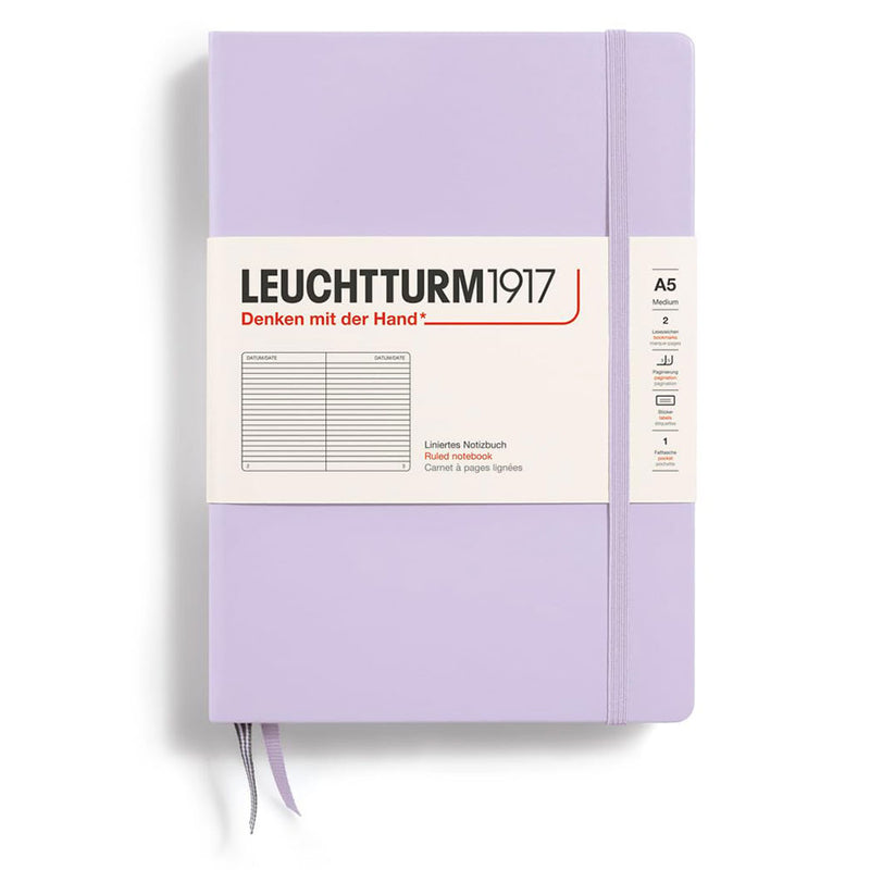 Leuchtturm Hardcover Ruled Notebook A5