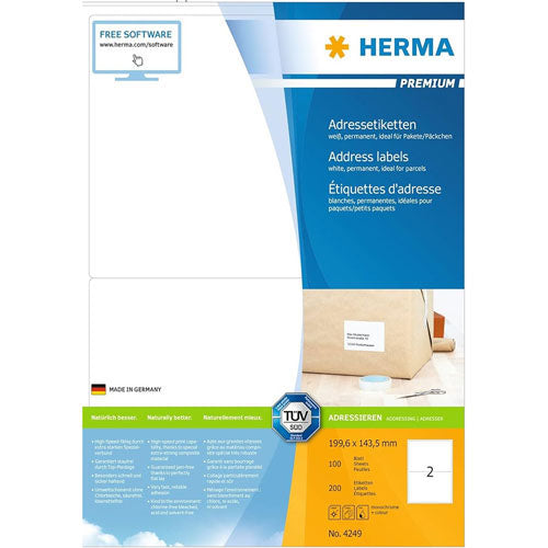 Herma Premium Address Labels 199.6mm 100pc