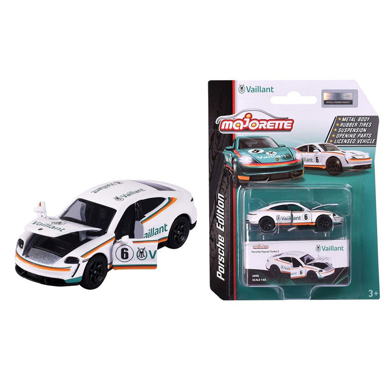 Majorette Porsche Taycan Vaillant Model Car