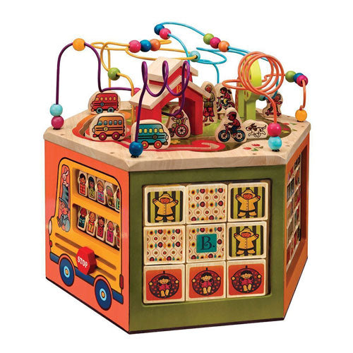 Wooden Activity Cube