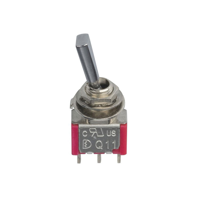 Flattened Actuator Mini Toggle Switch