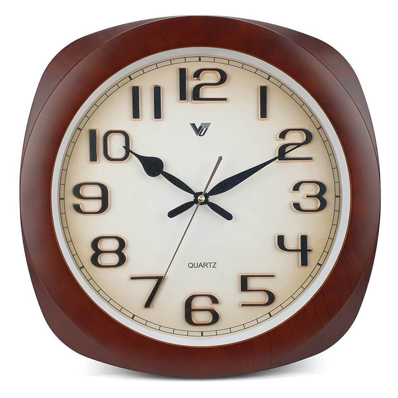 Elegant 3D Number Square Wall Clock