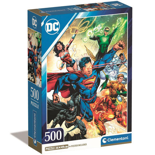 Clementoni HQC DC Comics Compact Box 500-Piece Puzzle