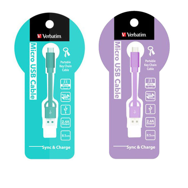 Verbatim Charge & Sync Micro USB Keychain Cable 9cm