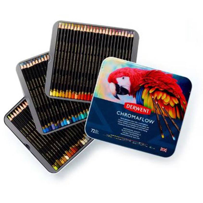 Derwent Academy Chromaflow Pencils in Tin