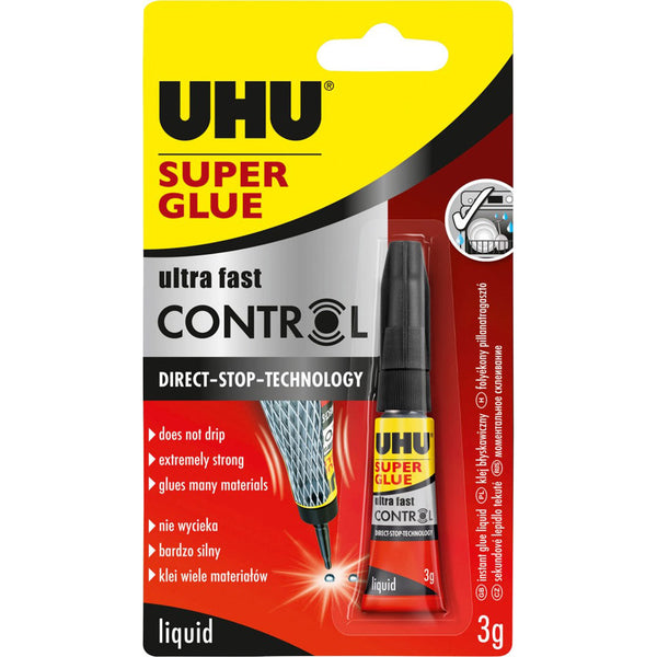 UHU Super Glue 3mL (Box of 12)