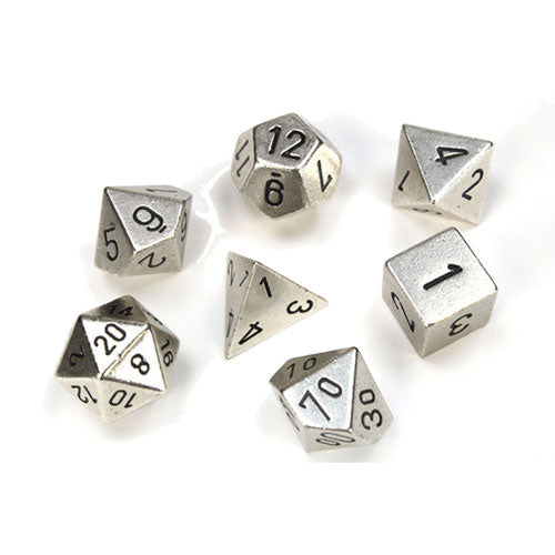 Metal Chessex Polyhedral 7-Die Set