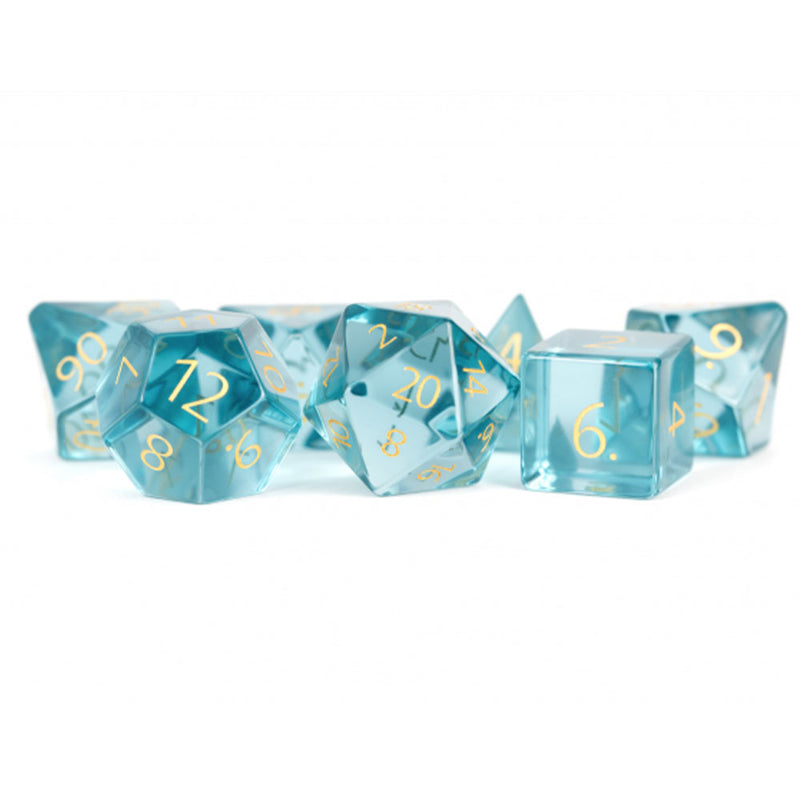 MDG Engraved Zircon Glass Birthstone Dice