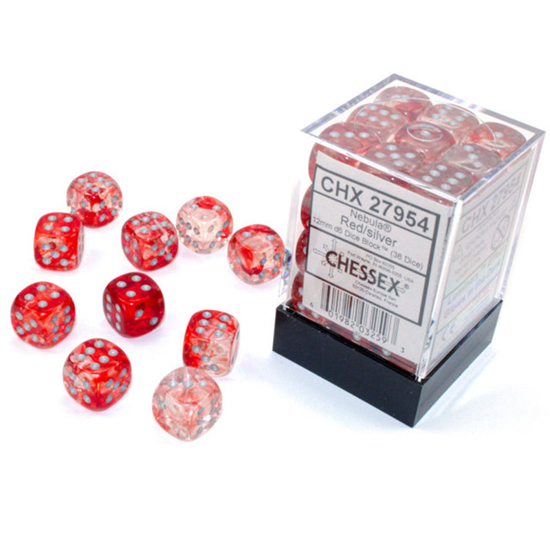 Nebula Chessex 12mm D6 Luminary Dice Block