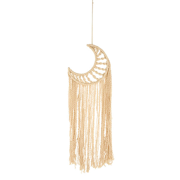 Lunaz Cresent Moon Macrame Ornament (76x20cm)