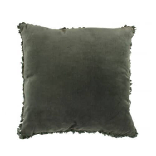 Maci Velvet Ruffle Edge Cushion (50x50x4cm)