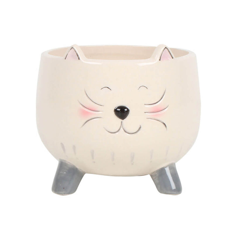 Kitty Dolomite Planter (12x12x10cm)