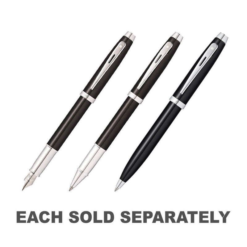 100 Black Lacquer/Chrome Plated SS Pen