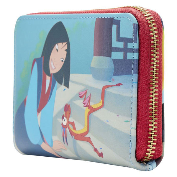 Mulan 1998 Princess Scene Zip Around Purse