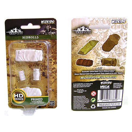 Wizkids Deep Cuts Unpainted Miniatures Bedrolls