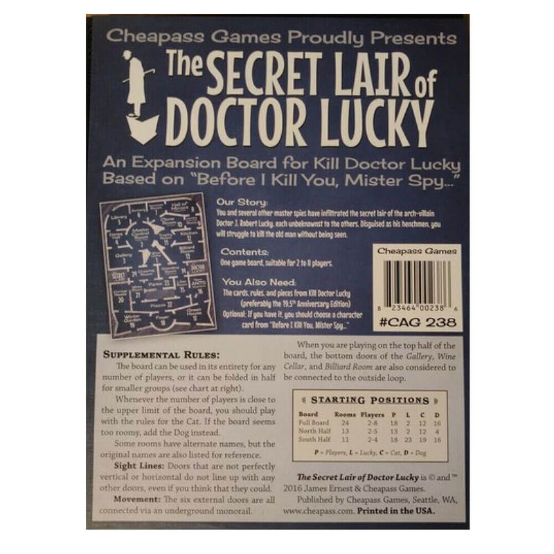 The Secret Lair of Doctor Lucky Board Game