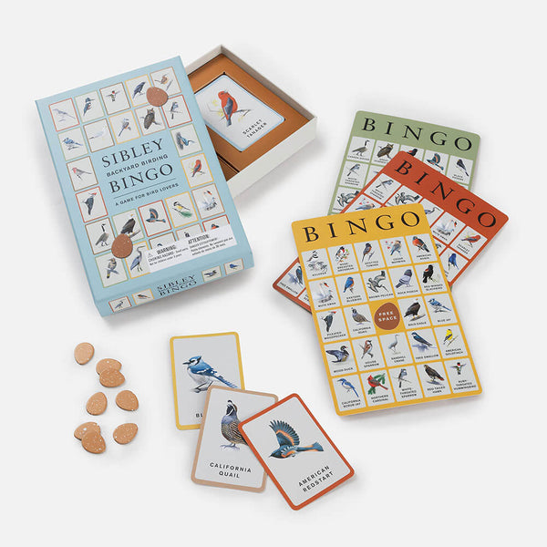 Sibley Backyard Birding Bingo Board Game