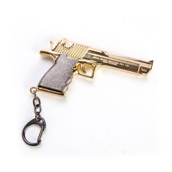 Metal Gun Keychain