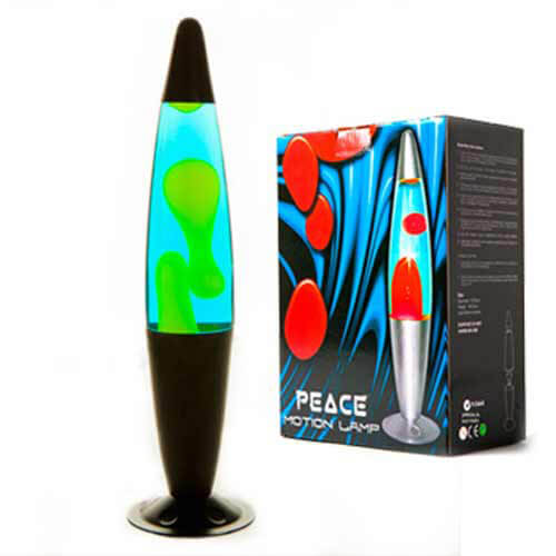 Black-Yellow-Blue Peace Motion Lamp